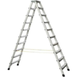 Double Sided Aluminum Ladder 10 Steps 8 Feet Light Industrial Application